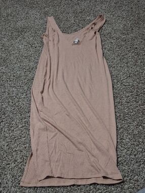 Women’s Ribbed Tank Dress - Blush